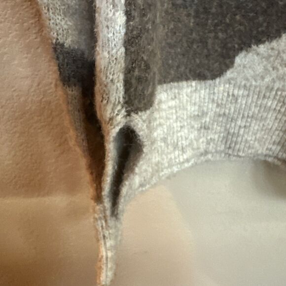 Anthropologie Moth Marjorie Camo Sweater Beige Small - Picture 5 of 7